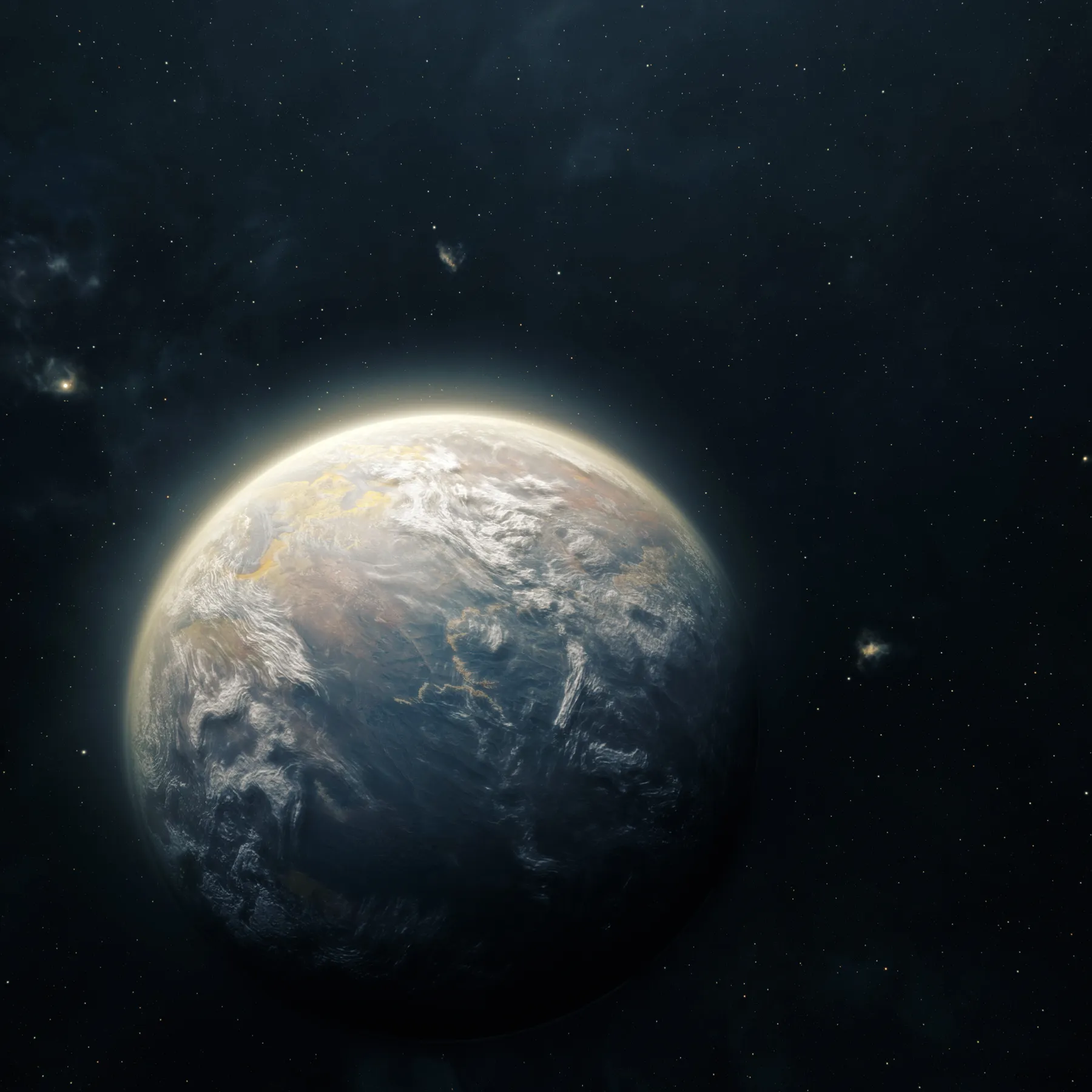 A habitable-zone exoplanet, from A New Blue