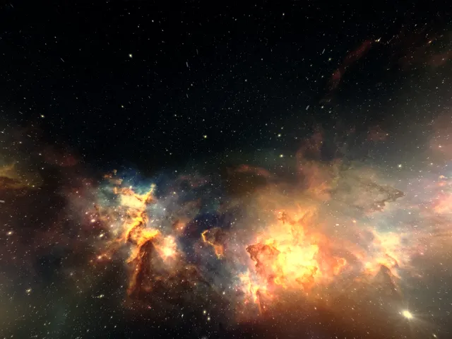 Inside a star-forming nebula