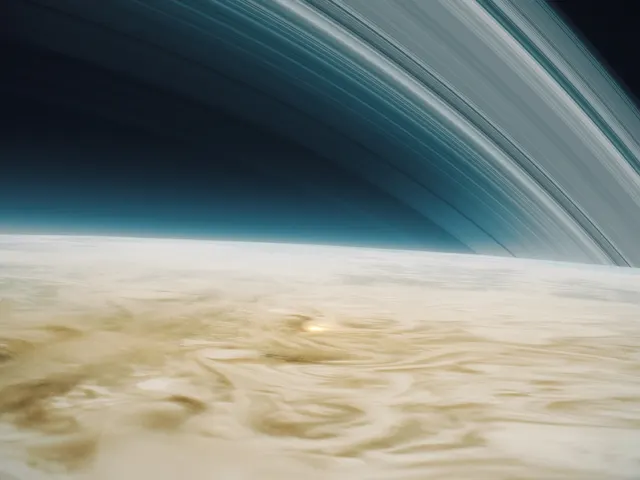 Skimming Saturn's rings